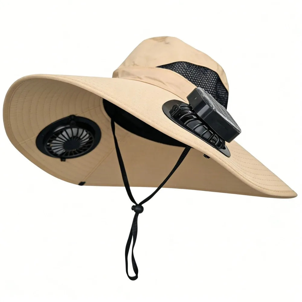 Zephyr Solar Fan Hat