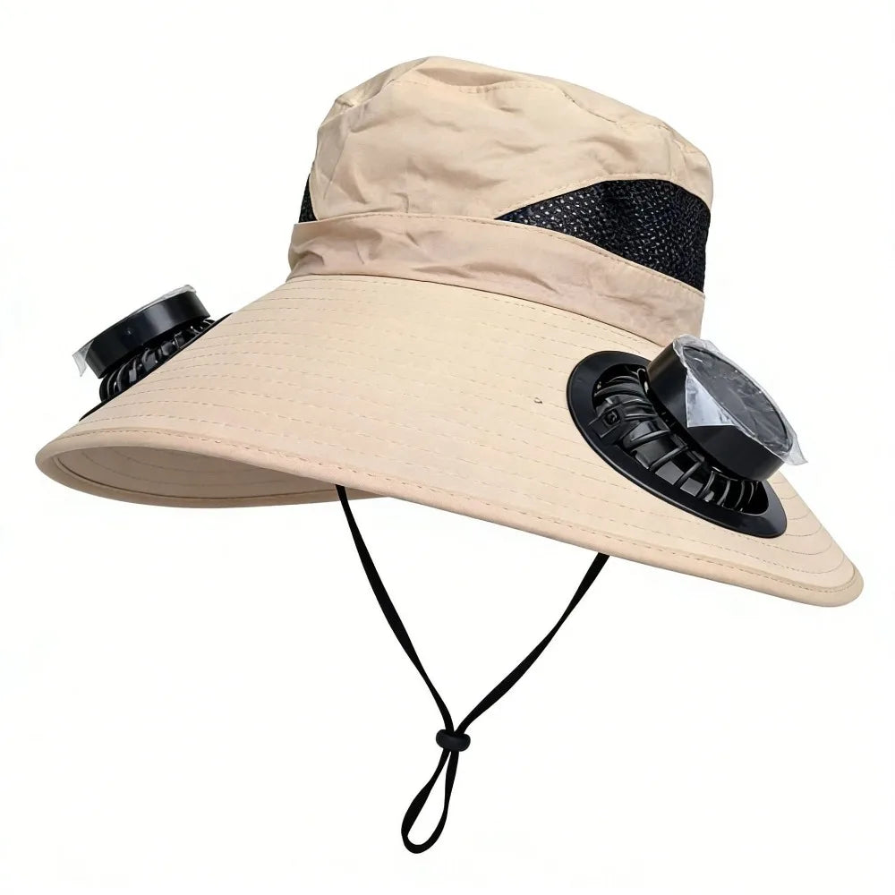 Zephyr Solar Fan Hat